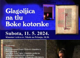 Dani glagoljice u Boki kotorskoj od 10.5. do 12. 5.